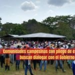 Colombia. Comunidades campesinas con pliego de exigencias buscan dialogar con el Gobierno Nacional