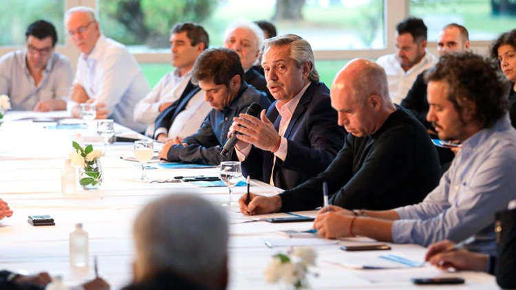 La reunión que encabezó el Presidente se llevó a cabo en la Quinta de Olivos 