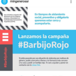 Argentina. Lanzan Campaña «Barbijo rojo» contra la Violencia de Género