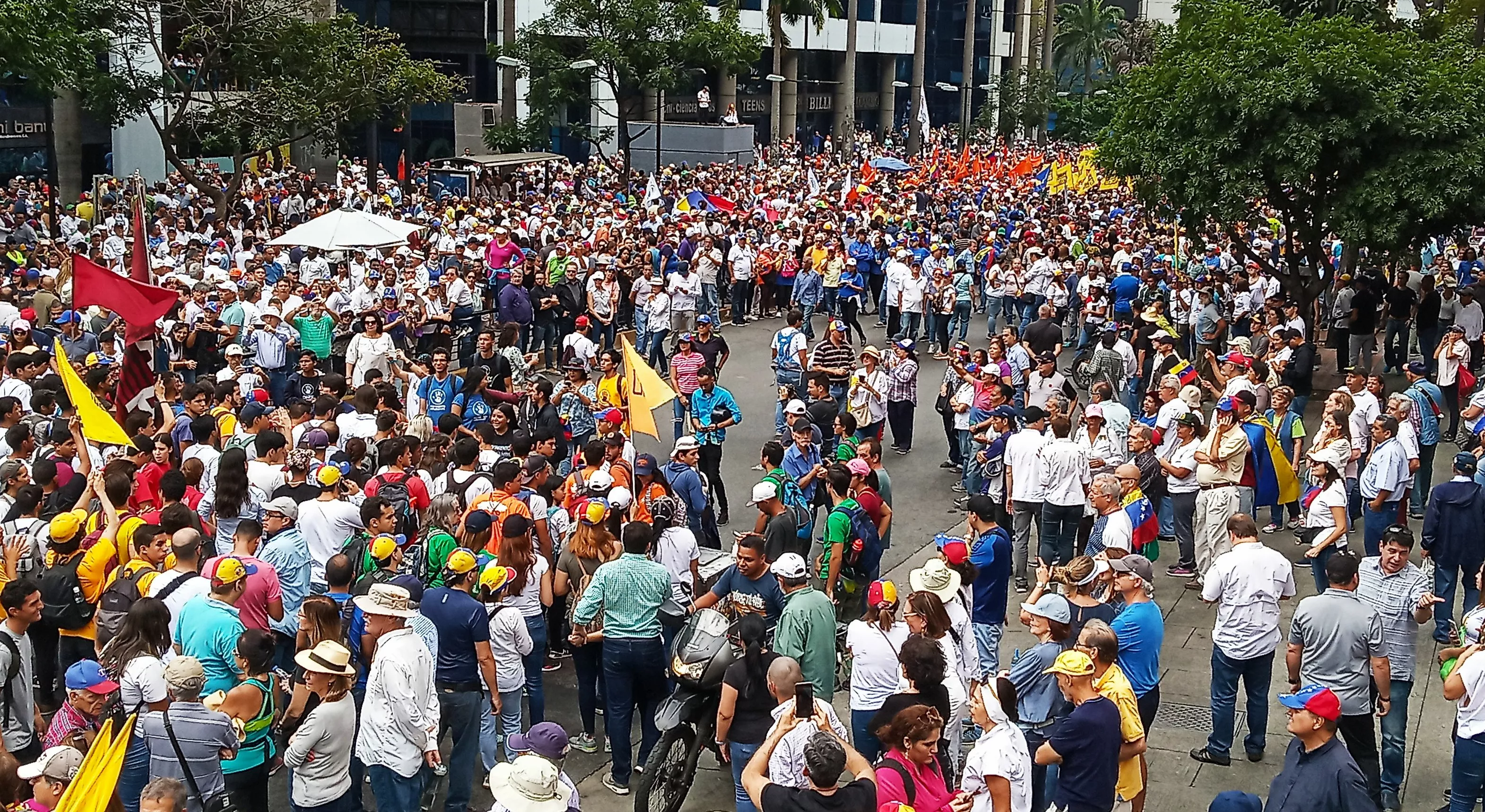 Movilización opositora en Caracas, Venezuela