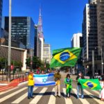 Brasil. Con banderas del país y de Israel partidarios de Bolsonaro rompen cuarentena en Sao Paulo