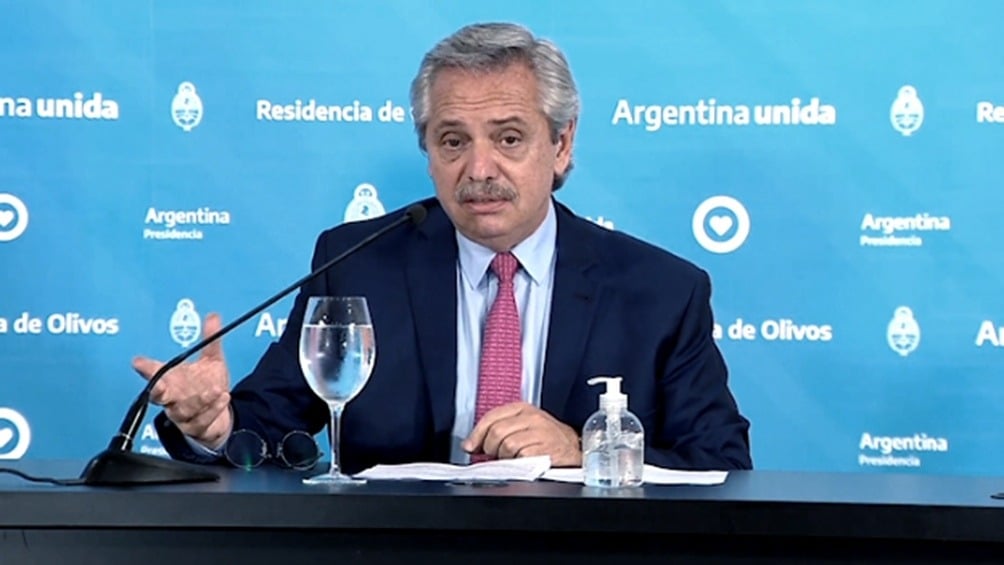 Alberto Fernández a los empresarios: "Los argentinos le estamos pagando el 50% del sueldo a sus empleados"