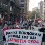 Euskal Herria. 20º día de huelga de hambre del preso vasco Patxi Ruiz /Numerosas muestras de apoyo y movilizaciones en varias ciudades