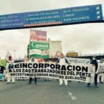 Argentina. Trabajadores despedidos del Frigorífico Penta cortaron el Puente Pueyrredón