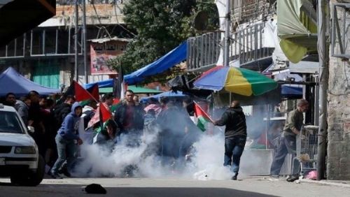Palestina. Manifestación palestina es reprimida por la policía israelí