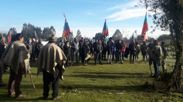 Nación Mapuche.Nueva Imperial: Comunidades mapuche realizan gran caravana contra instalación de línea de alta tensión