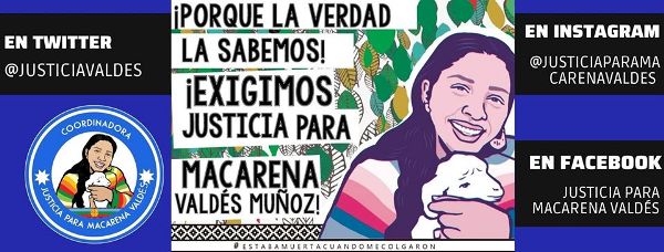 Nación Mapuche. Justicia para Macarena Valdés: Ayudanos a contar su historia