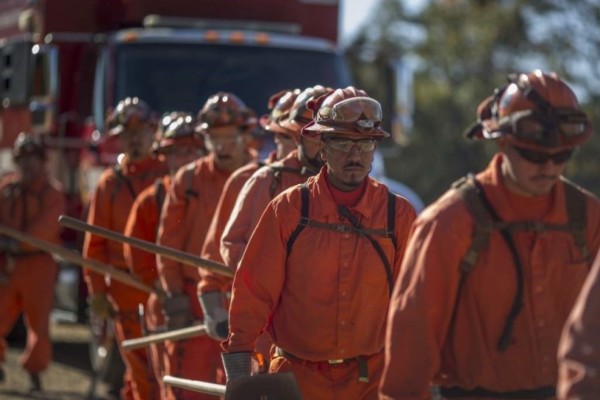 Estados Unidos. Los incendios de California, el cambio climático y los presos bomberos