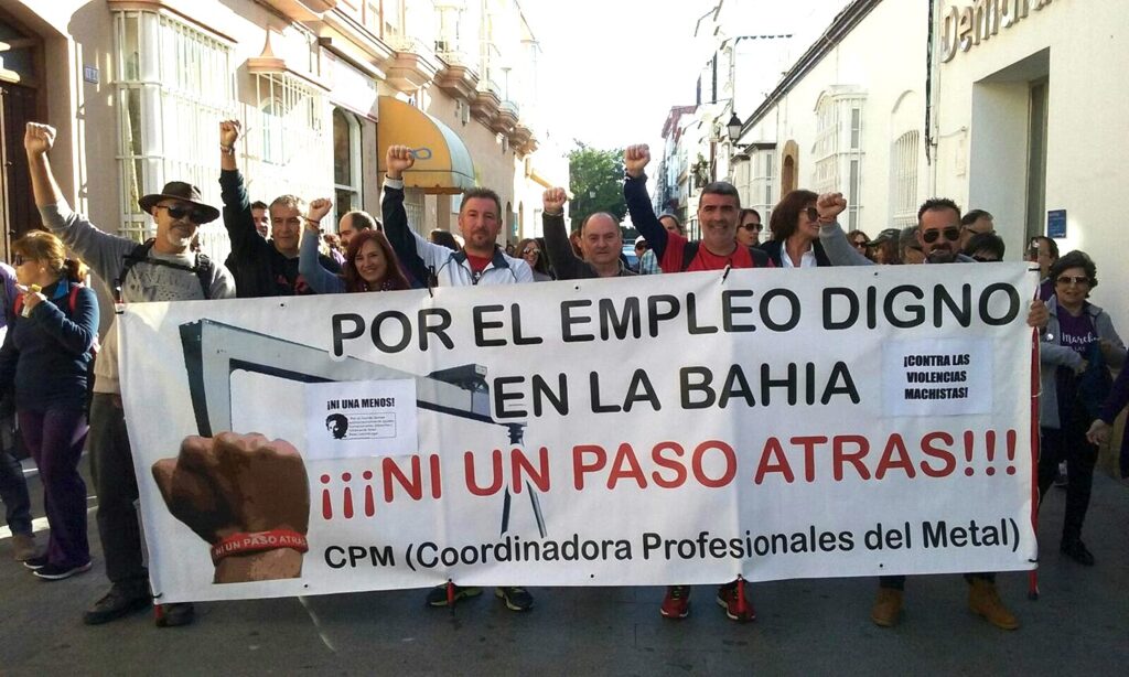 Bahía de Cádiz: La Coordinadora de Trabajadores del Metal denuncia represalias en el despido de dos obreros y llama a asamblea (vídeo)