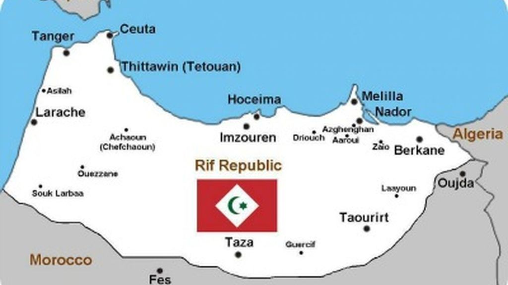 Mapa república Rif