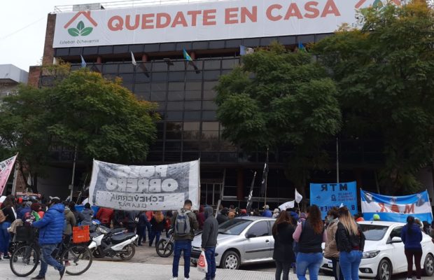 Argentina. Se efectuó una jornada de lucha en Estéban Echeverría /Reclaman asistencia a los merenderos