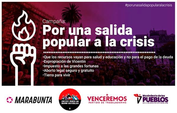 Argentina. Campaña «por una salida popular a la crisis» // Documento de varias organizaciones sociales