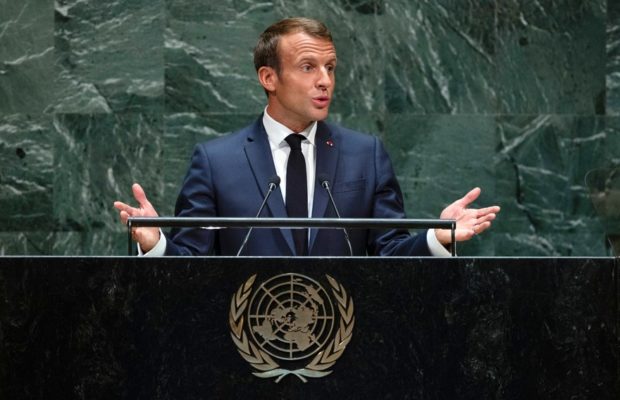 Palestina.  Macron: Una paz justa que que permita a los palestinos finalmente tener sus derechos
