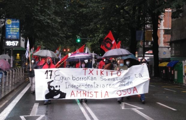 Euskal Herria. Marcharon en Bilbao en solidaridad con preso político vasco en huelga de hambre