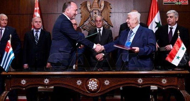 Siria – Abjasia.  Expanden sus relaciones económicas
