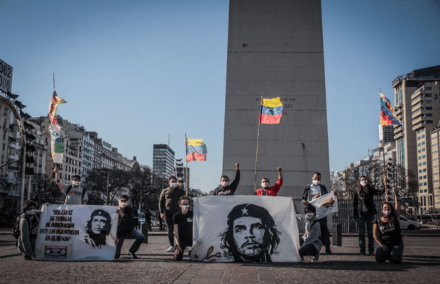Argentina. Actividad de ALBA Movimientos por la Jornada Internacional de Lucha Antiimperialista (fotos)