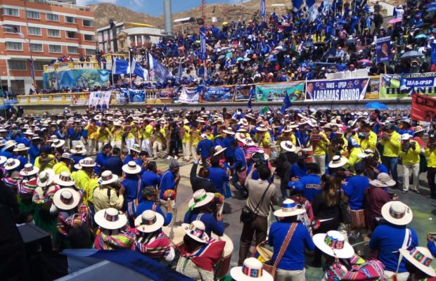 Bolivia. Elecciones 2020: El pueblo de Oruro cantó presente para apoyar al MAS-IPSP y derrotar a la dictadura (videos+fotos)
