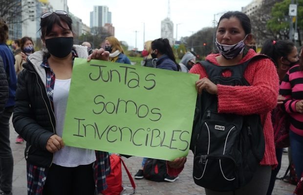 Argentina. Movilización en el  Obelisco para denunciar la falta de acción por parte del Ministerio de las Mujeres (fotos y videos)