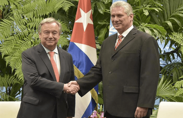 Cuba. Presidente distingue rol de Naciones Unidas