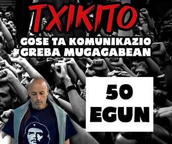 ‘Txikito’ cumple 50 días en huelga de hambre ante el silencio de los medios de comunicación