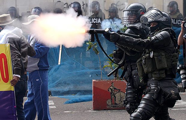 Colombia. Tribunal suspende el uso de gases para reprimir protestas