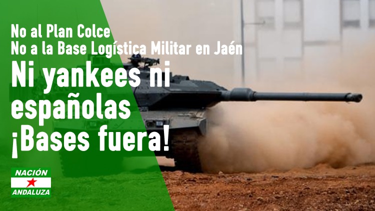 Jaén: Nación Andaluza rechaza el apoyo unánime del Parlamento al establecimiento de una base militar