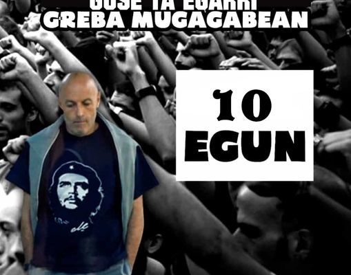 Euskal Herria. Más concentraciones solidarias con el preso político vasco Iñaki Bilbao «Txikito», que ya lleva casi dos meses de huelga de hambre y diez días de huelga de sed