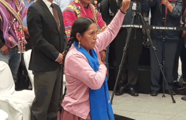 Bolivia. Sabina Orellana fue posesionada como Ministra de Culturas, llama a acabar con el racismo