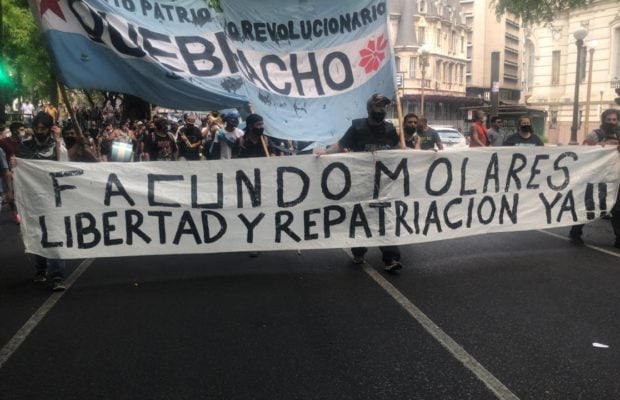 Argentina. Miles de manifestantes marcharon para exigir la libertad inmediata de Facundo Molares // Sigue detenido en Bolivia