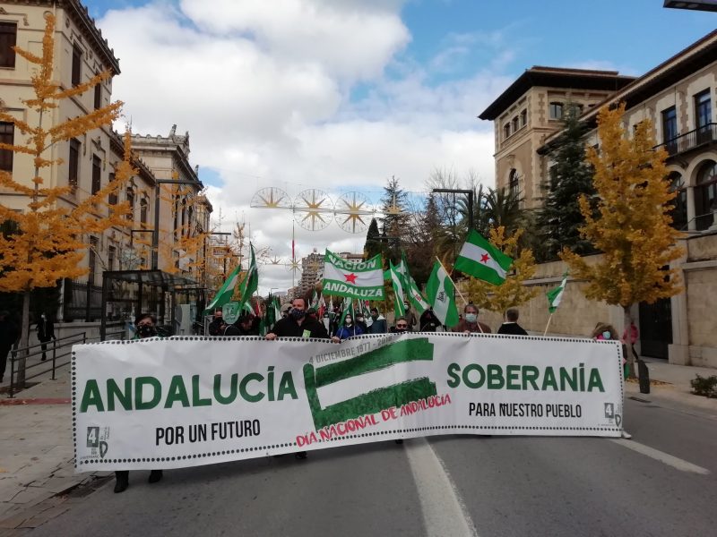 Granada: Mas de medio millar de personas en la manifestación por la soberanía de Andalucía (vídeos)