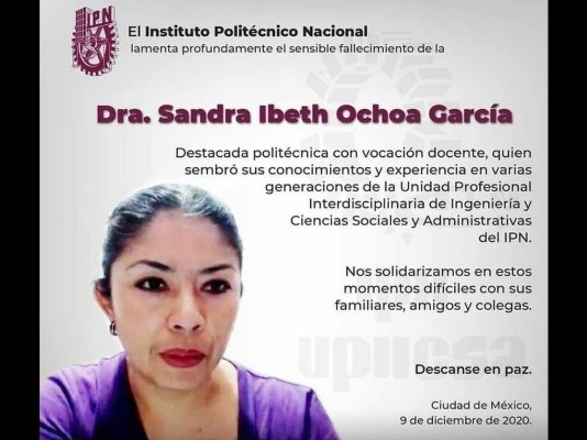 México. Condena CNDH feminicidio de la profesora Sandra Ibeth