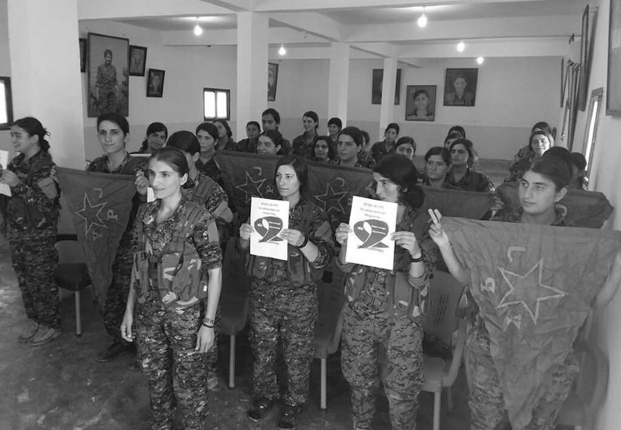 Rojava milicianas YPJ aborto en Argentina la-tinta
