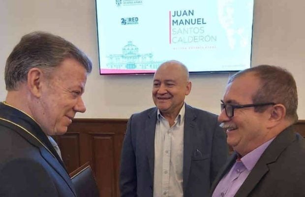 Colombia. Carta de Juan Manuel Santos a Rodrigo Londoño