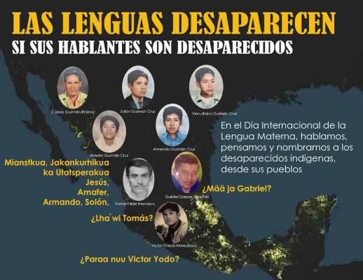 México. Las lenguas desaparecen si sus hablantes son desaparecidos