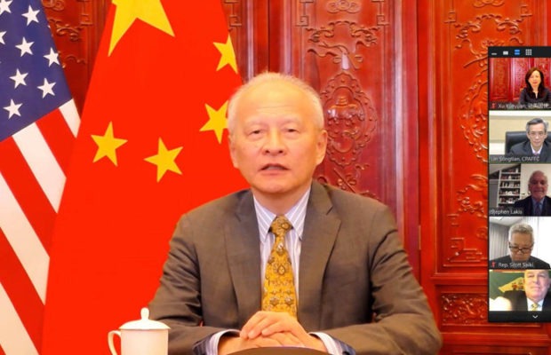 China. Lazos cooperativos y estables con Estados Unidos se ajustan a intereses comunes: Cui Tiankai