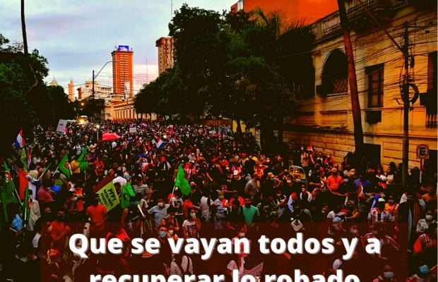 Paraguay. Presidente pide renuncia de ministros tras masiva protesta antigubernamental / Partidos exigen que se vayan Abdó y todos sus secuaces