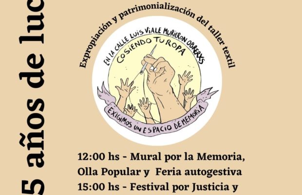 Argentina. Jornada de Memoria a 15 años sin justicia de la masacre de lxs trabajadores textiles y sus hijxs de la calle de Luis Viale