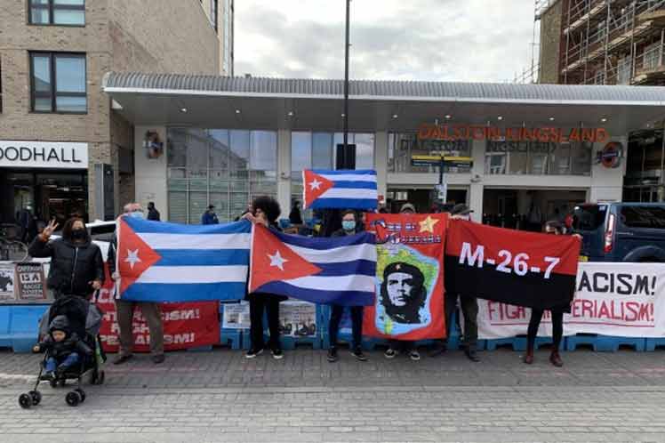 Británicos y cubanos en Reino Unido contra bloqueo a Cuba