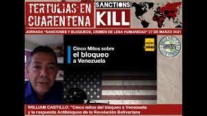 Internacional. Tertulias en cuarentena: bloqueo a Venezuela y la respuesta Antibloqueo de la Revolución Bolivariana