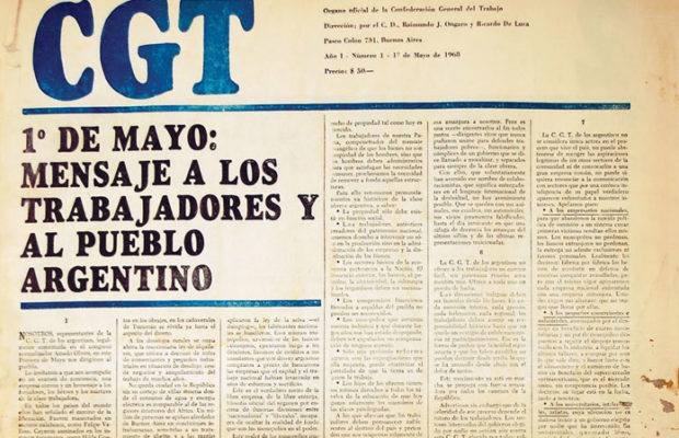 Argentina. Programa del 1º de Mayo de la CGT de los Argentinos, una propuesta realizada en 1968 que no ha perdido vigencia
