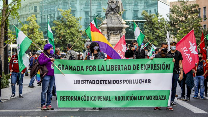 Granada: Marcha por la "libertad de expresión"