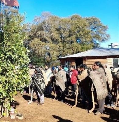 Nación Mapuche. Violenta detención de werken de la comunidad Boyen mapu, comuna de Victoria