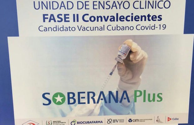 Cuba. Califican de seguro candidato vacunal Soberana Plus