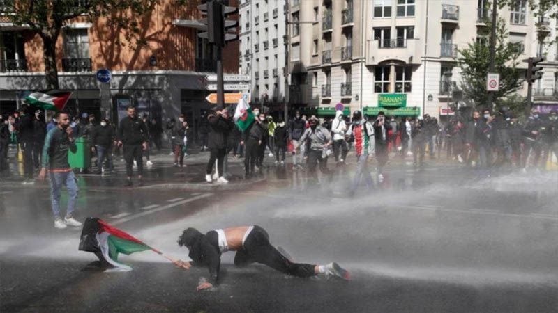 Policía de varios países europeos reprime marchas a favor de Palestina