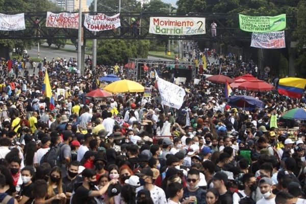 Colombia. Miércoles 19 de mayo, movilización nacional contra la violencia del régimen Duque-Uribe y por la paz con justicia social