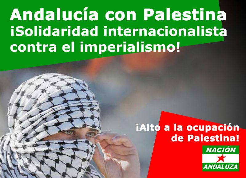 El Ejido: manifestación en solidaridad con Palestina