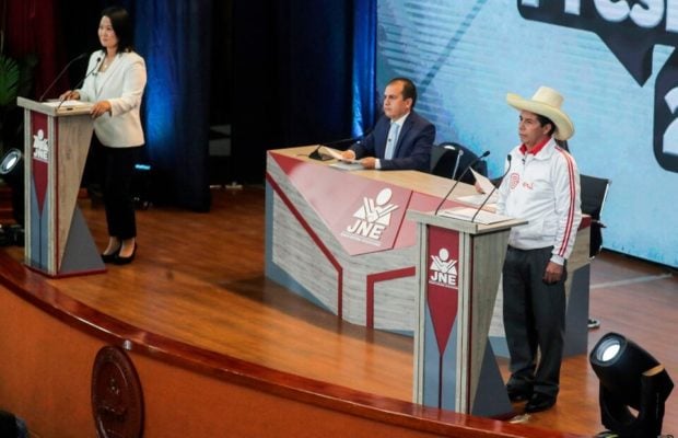 Perú. Pedro Castillo a Keiko Fujimori en el último debate: «Usted es la jefa de una red criminal»