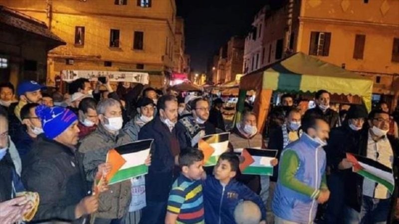 Vídeo: Marroquíes denuncian normalización con Israel y agresión a Gaza