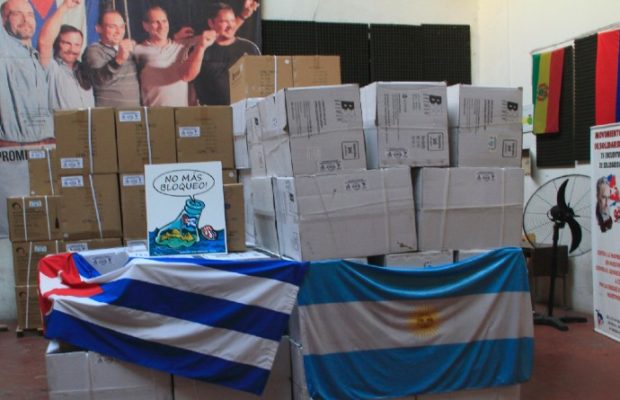 Argentina. Jeringas para las vacunas cubanas partieron hacia La Habana
