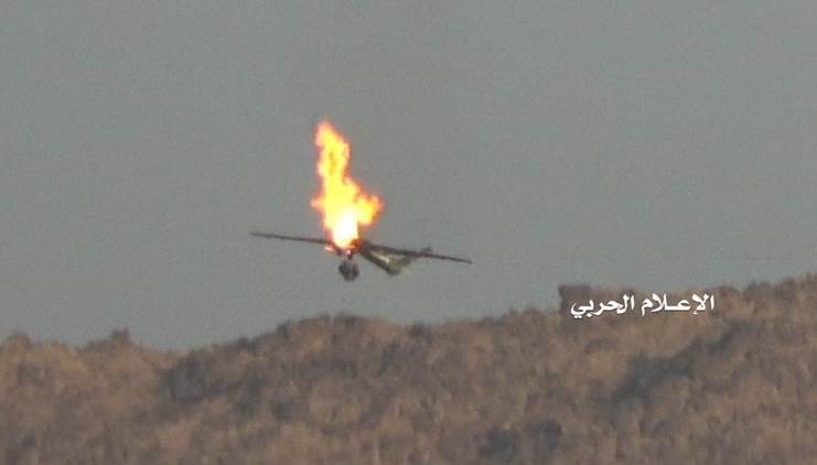 Fuerzas de Yemen derriban avión espía estadounidense al oeste de Marib